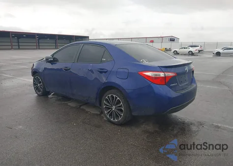 2014 Toyota Corolla S Plus from USA, damaged, VIN 2T1BURHE3EC018958